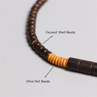Bracelet Double Rang Bois de Santal Noir et Onyx – Méditation Bouddhiste