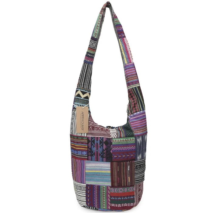 Sac Bandoulière Patchwork Ethnique - Style Bohème Unique