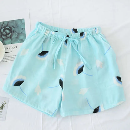Short de Pyjama en Double Gaze de Coton - 20 Motifs Doux