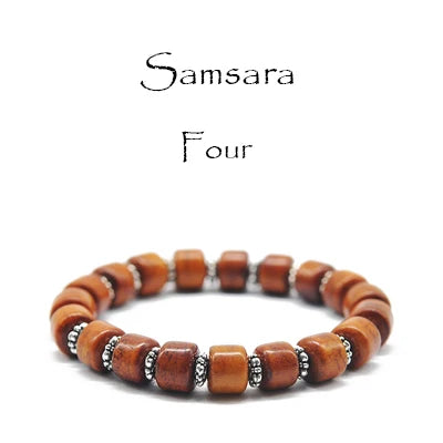 Bracelet Tibétain en Os de Yak et Oeil de Tigre – Porte-Bonheur et Protection