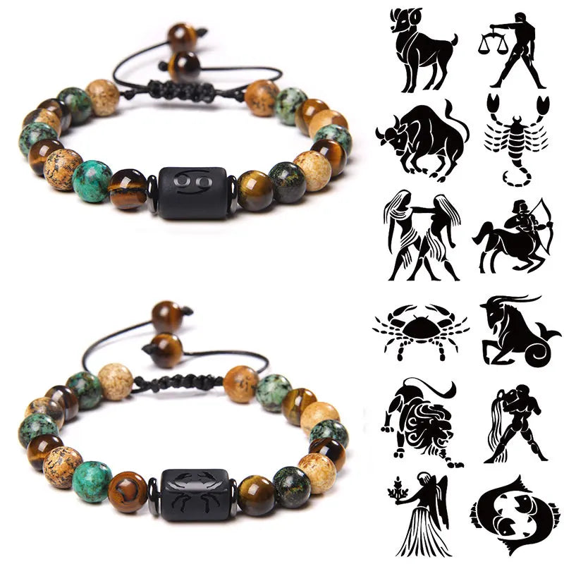 Bracelets Zodiaques en Pierres Naturelles - Énergie et Élégance Universelle