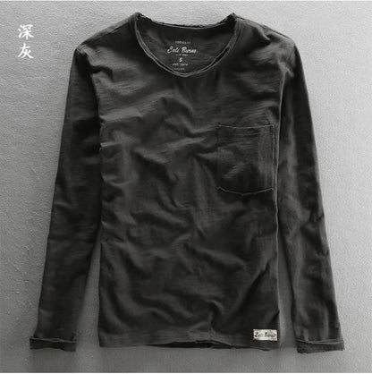 T-shirt Manches Longues en Coton