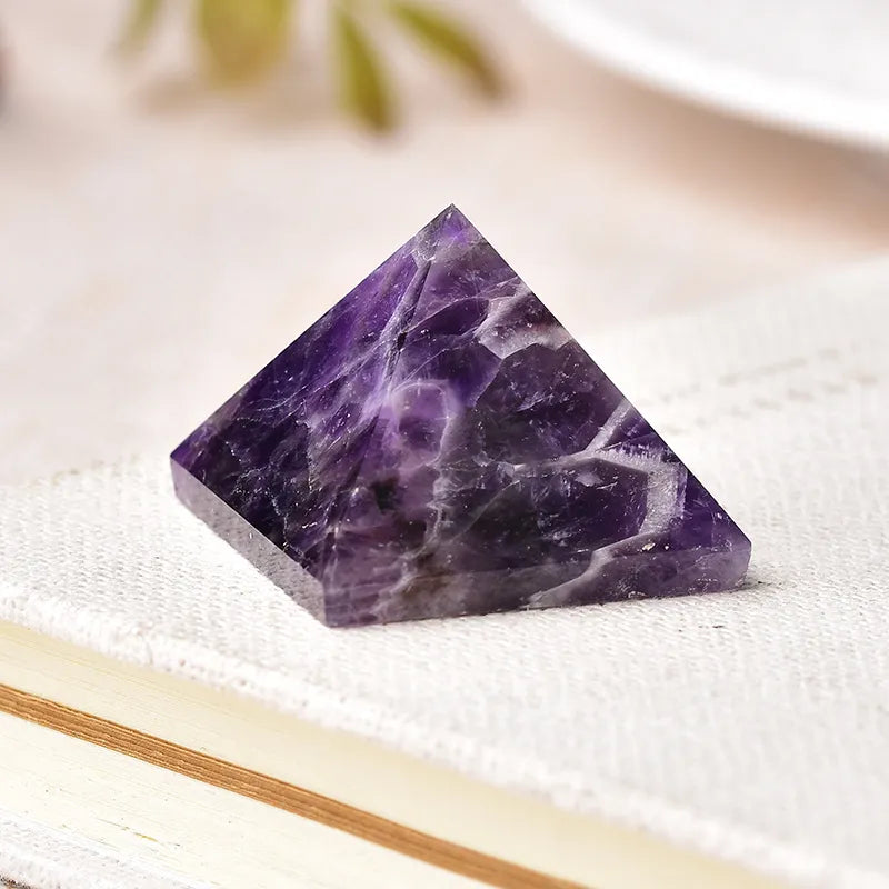 Natural Stone Pyramids of your choice: Amethyst, Labradorite, Opal...