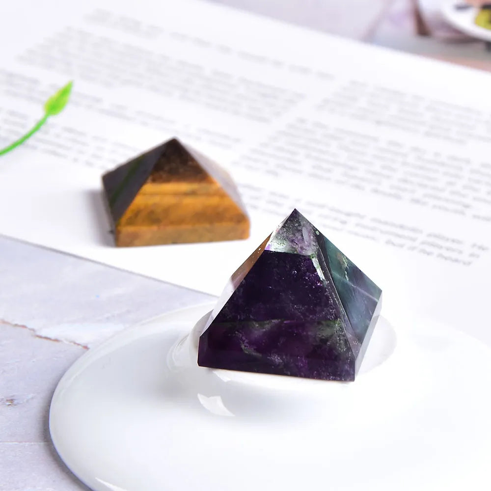 Natural Stone Pyramids of your choice: Amethyst, Labradorite, Opal...