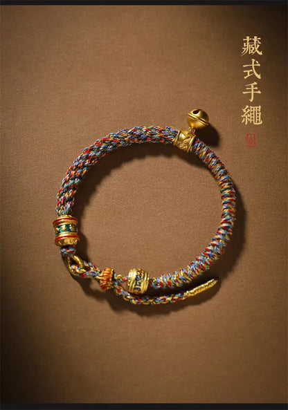 Bracelet Tibétain Porte-Bonheur Mantra Om Mani Padme Hum