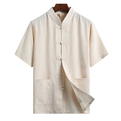 Ensemble Hanfu Lin et Coton - Style Tang Traditionnel
