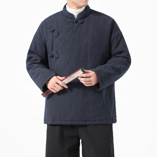 Parka Chinoise Traditionnelle Homme - Hanfu Hiver & Style Vintage