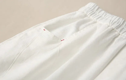 Pantalon Harem en Coton et Lin