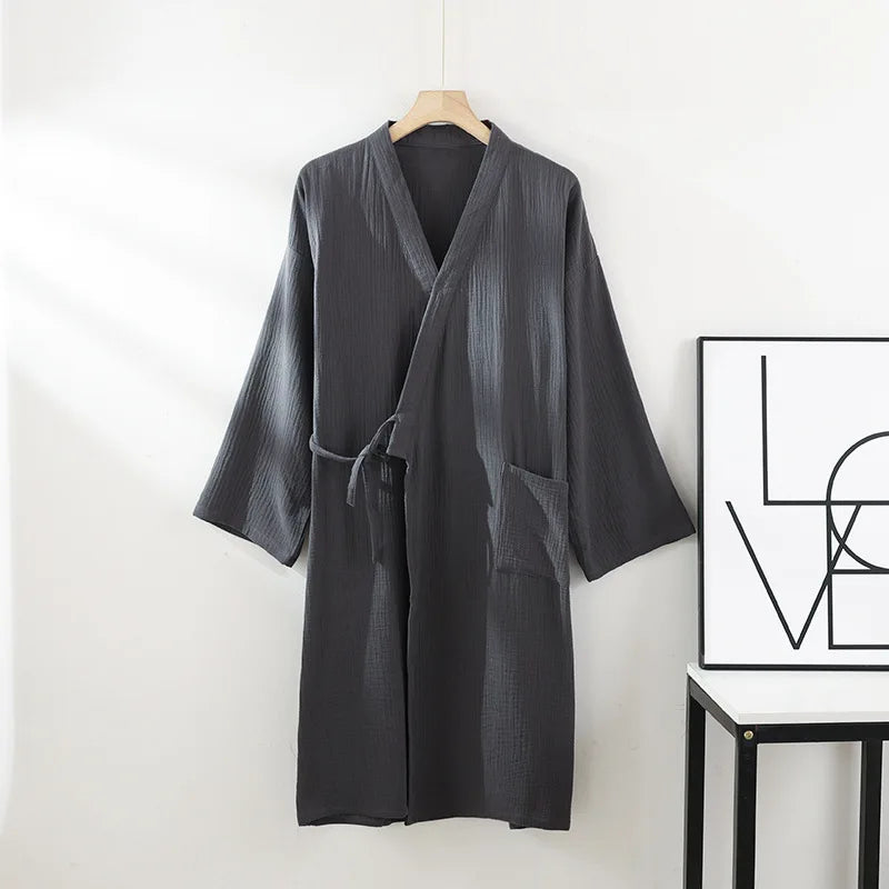 Robe Kimono en Coton - Style Japonais Zen