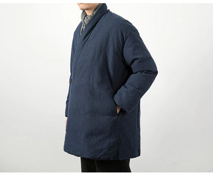 Manteau en Lin - Style Zen & Confort Hivernal
