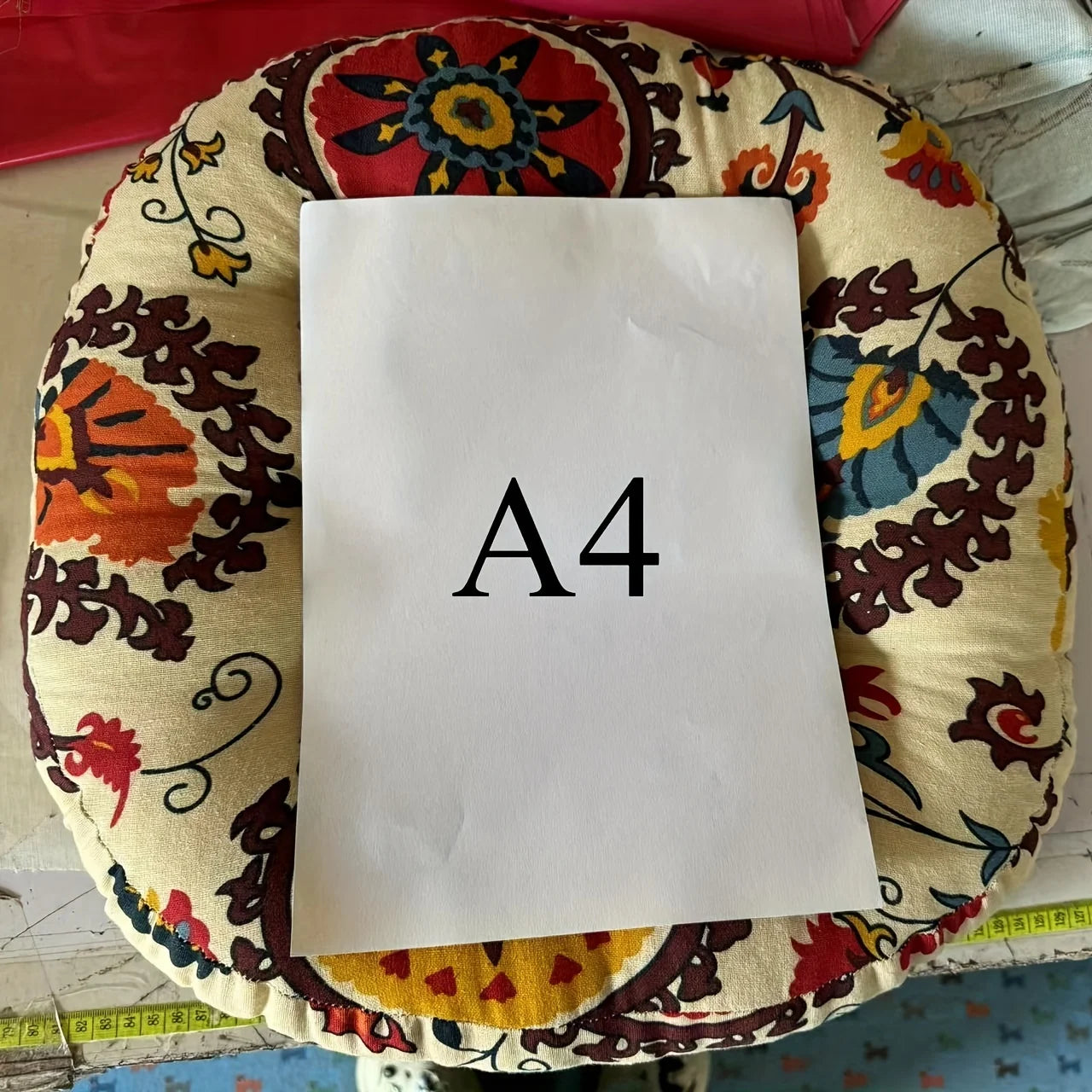 Coussin Méditation Coton Motif Bohème | Confort & Style Yoga