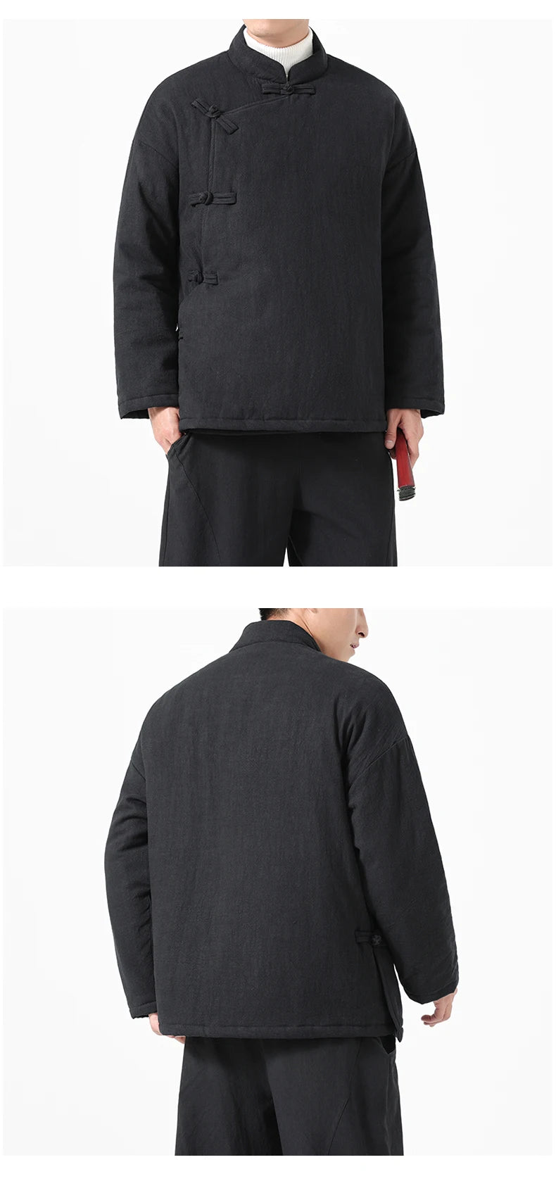 Parka Chinoise Traditionnelle Homme - Hanfu Hiver & Style Vintage