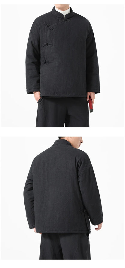 Parka Chinoise Traditionnelle Homme - Hanfu Hiver & Style Vintage