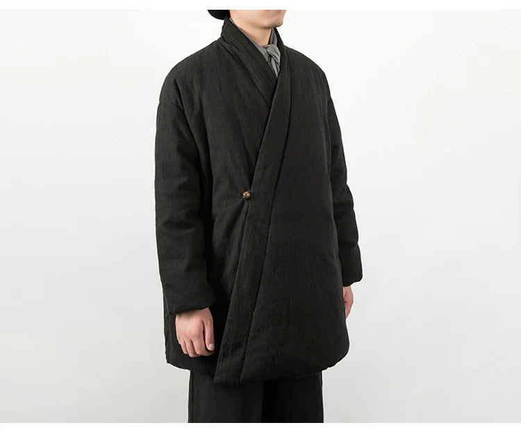 Manteau en Lin - Style Zen & Confort Hivernal