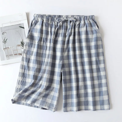 Short de Pyjama Homme Carreaux - Coton Respirant