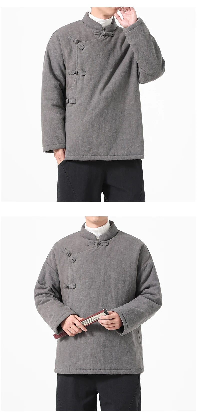 Parka Chinoise Traditionnelle Homme - Hanfu Hiver & Style Vintage