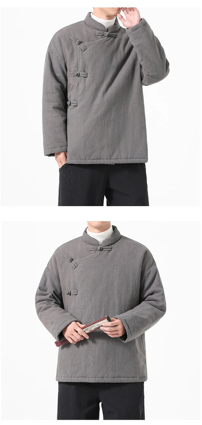 Parka Chinoise Traditionnelle Homme - Hanfu Hiver & Style Vintage