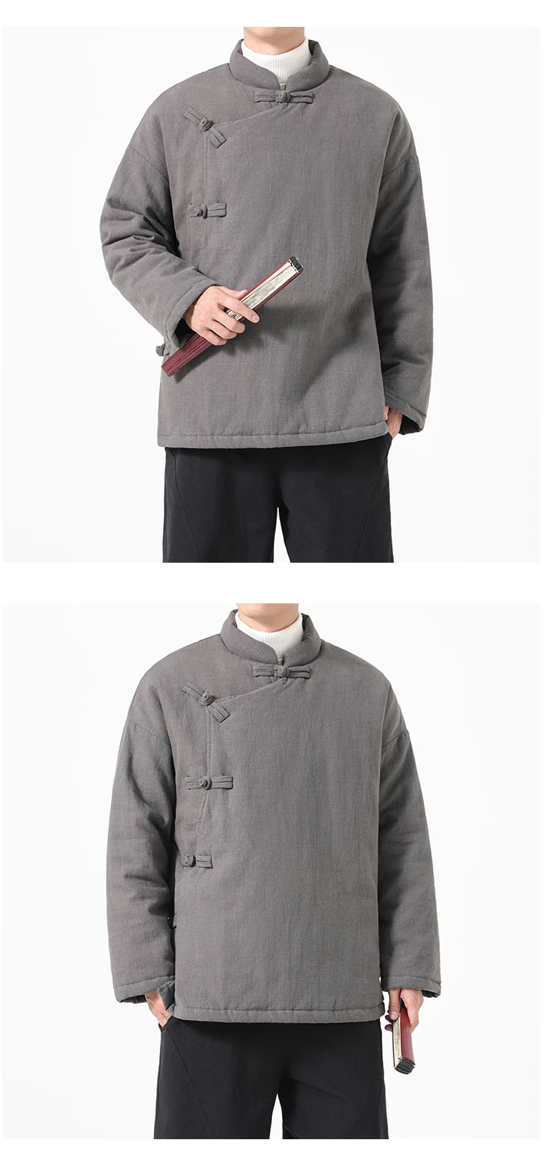 Parka Chinoise Traditionnelle Homme - Hanfu Hiver & Style Vintage
