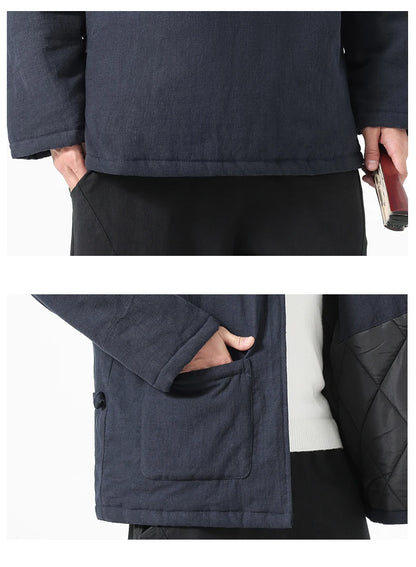Parka Chinoise Traditionnelle Homme - Hanfu Hiver & Style Vintage
