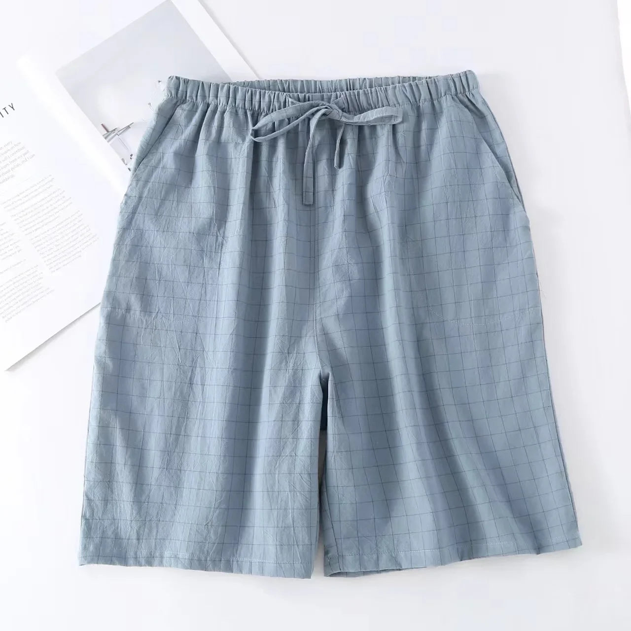 Short de Pyjama Homme Carreaux - Coton Respirant