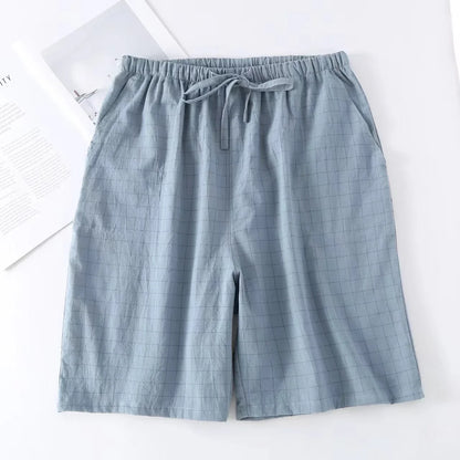 Short de Pyjama Homme Carreaux - Coton Respirant