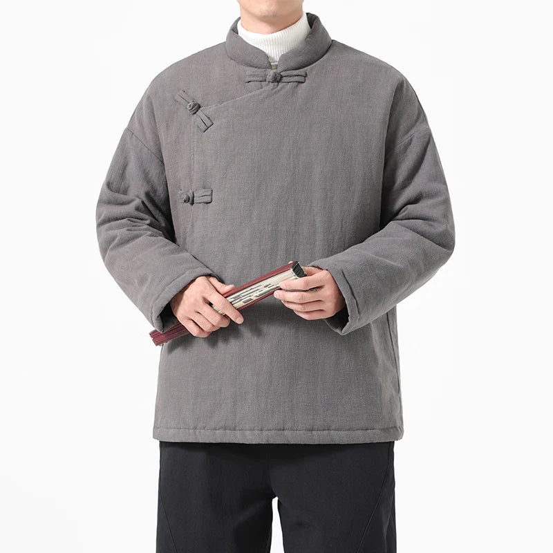 Parka Chinoise Traditionnelle Homme - Hanfu Hiver & Style Vintage