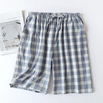 Short de Pyjama Homme Carreaux - Coton Respirant