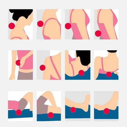 Balles de Massage Épineuses pour Relaxation Musculaire - Soulagement des Points de Tension