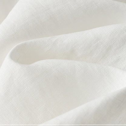 "Shizuka" Pantalon femme en lin et coton | Taille haute droite, style simple et élégant