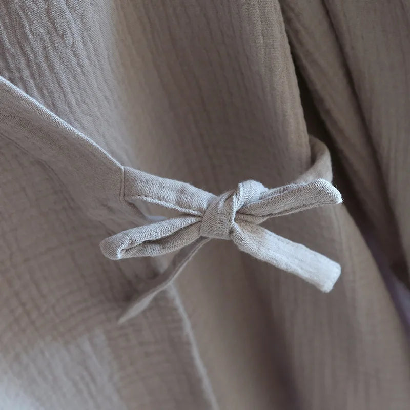 Kimono Homme en Coton Gaufré - Ensemble 2 Pièces