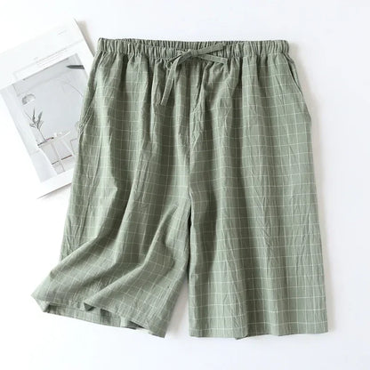 Short de Pyjama Homme Carreaux - Coton Respirant
