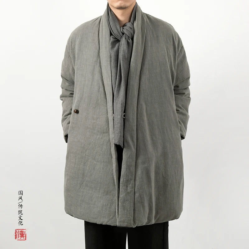 Manteau en Lin - Style Zen & Confort Hivernal