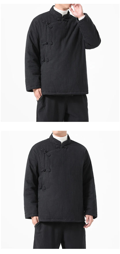 Parka Chinoise Traditionnelle Homme - Hanfu Hiver & Style Vintage