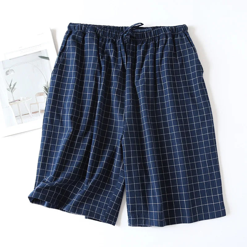 Short de Pyjama Homme Carreaux - Coton Respirant