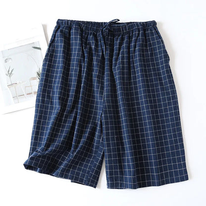 Short de Pyjama Homme Carreaux - Coton Respirant