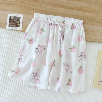 Short de Pyjama en Double Gaze de Coton - 20 Motifs Doux