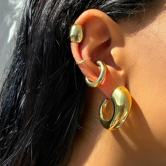 Bagues d'Oreilles doré et argenté