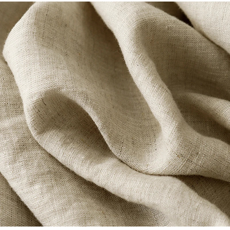 "Hikari" Pantalon large femme en coton et lin | Taille haute fluide, simple et élégant