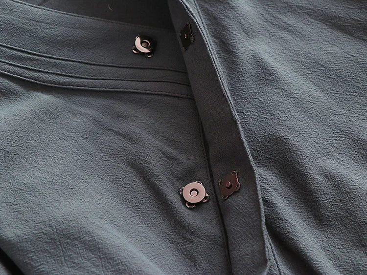 Kimono Cardigan Homme en Coton et Lin - Style Japonais Ample