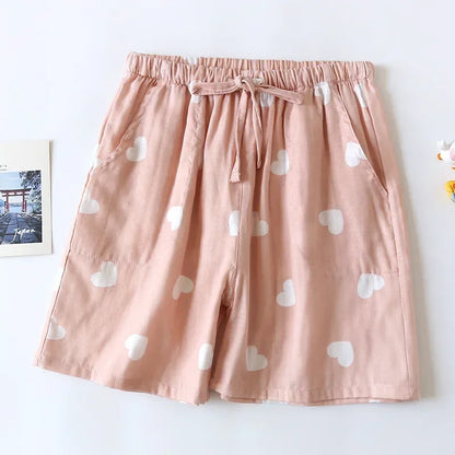 Short de Pyjama en Double Gaze de Coton - 20 Motifs Doux