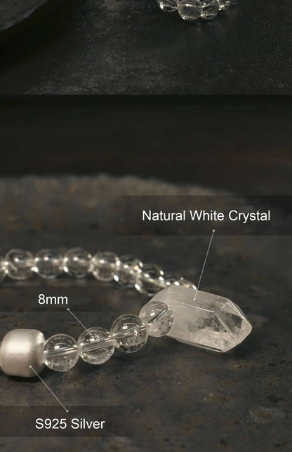 Bracelet Cristal de Roche et Ébène – Bijou Oriental Apaisant, 2 Modèles