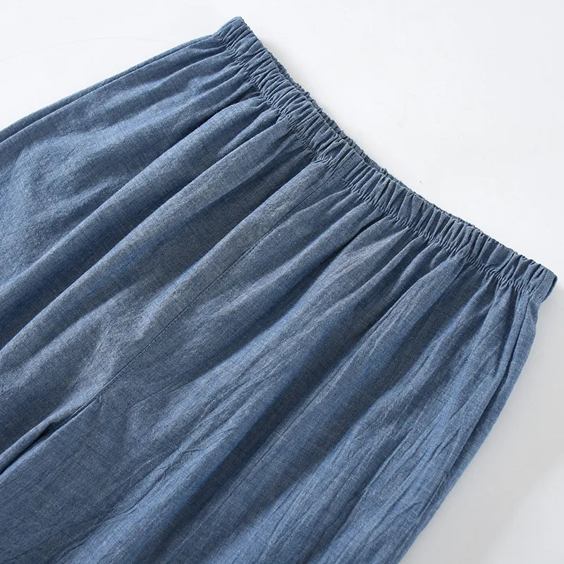 Pyjama Kimono Homme en Coton - Style Japonais Zen