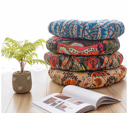 Coussin Méditation Coton Motif Bohème | Confort & Style Yoga