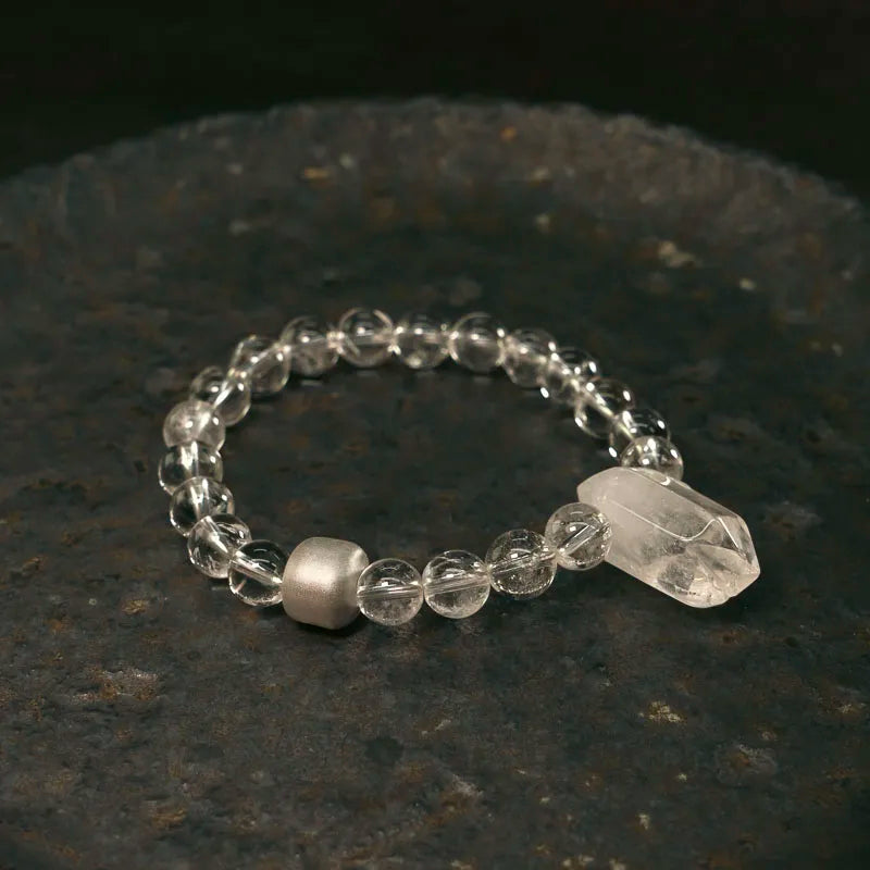 Bracelet Cristal de Roche et Ébène – Bijou Oriental Apaisant, 2 Modèles
