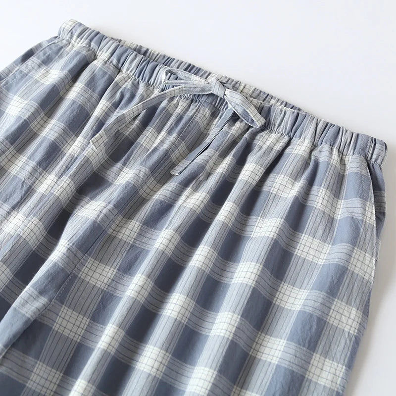 Short de Pyjama Homme Carreaux - Coton Respirant