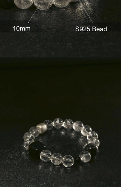 Bracelet Cristal de Roche et Ébène – Bijou Oriental Apaisant, 2 Modèles