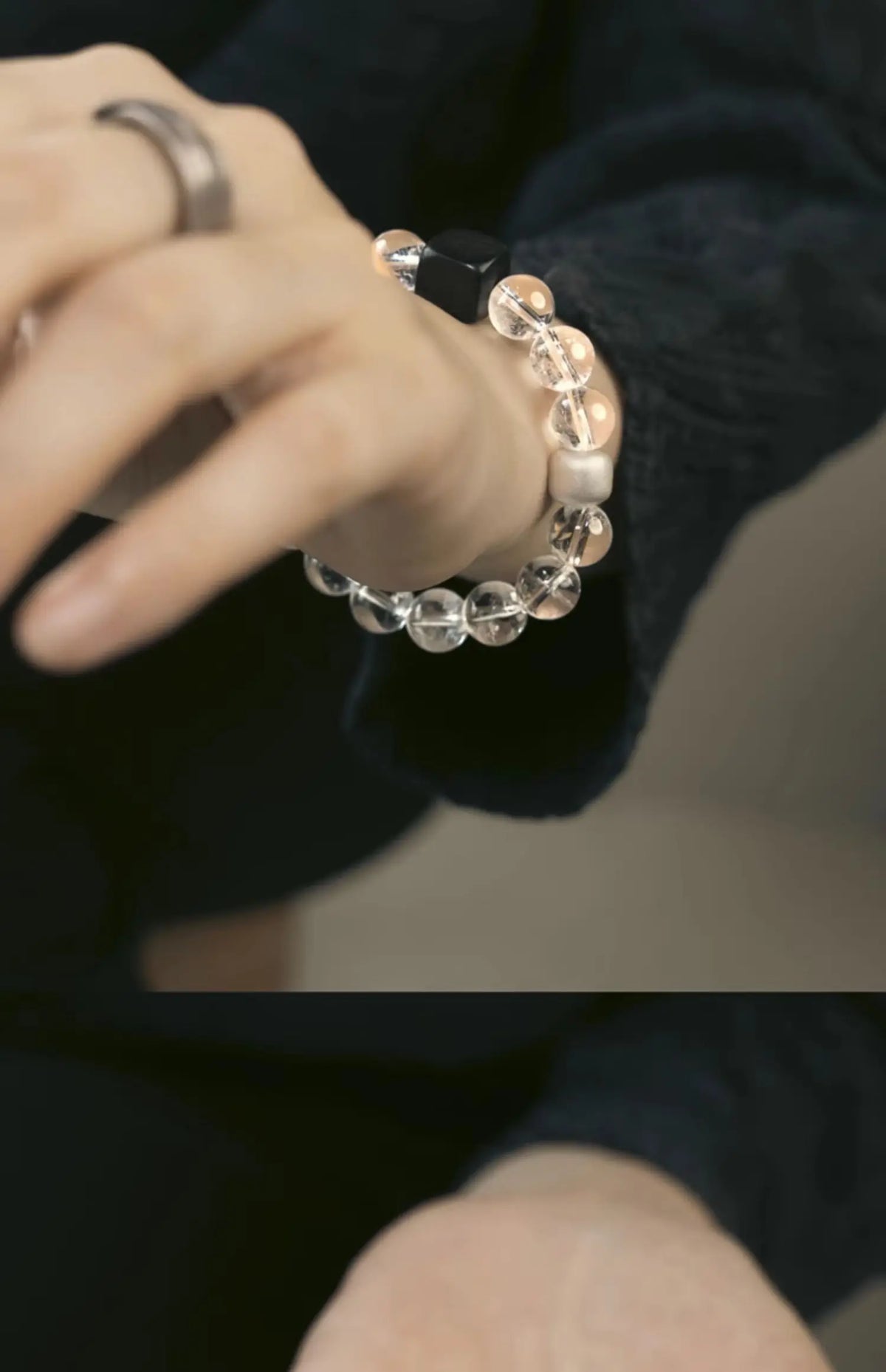 Bracelet Cristal de Roche et Ébène – Bijou Oriental Apaisant, 2 Modèles