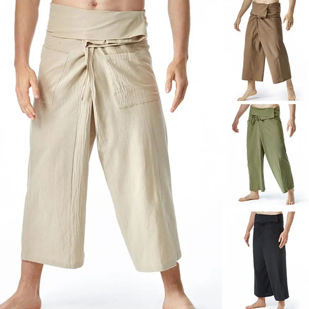 Pantalon de Pêcheur Thaïlandais en Lin
