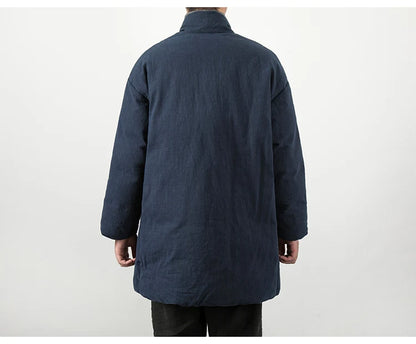 Manteau en Lin - Style Zen & Confort Hivernal