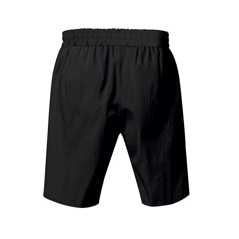 Short de Détente Homme en Lin et Coton
